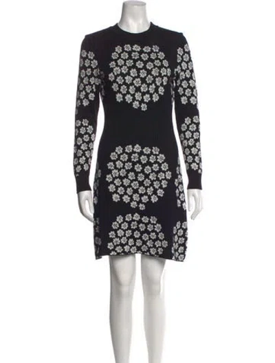 Pre-owned Marimekko Wool Mini Dress In Black