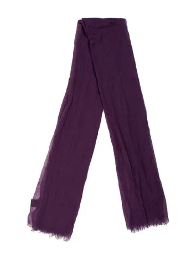 Pre-owned Marimekko Wool Scarf In Purple