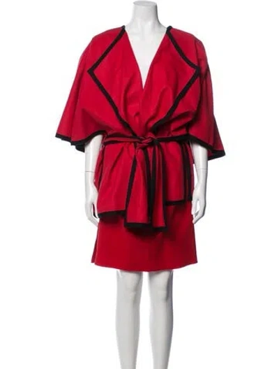 Pre-owned Marimekko Wool Skirt Set In Red