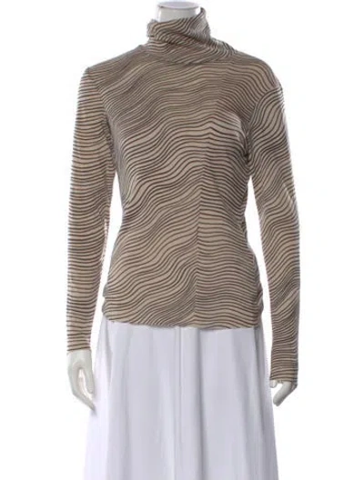 Pre-owned Marimekko Wool Striped Top In Neutral