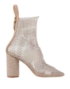 Mariæn Woman Ankle Boots Blush Size 11 Textile Fibers In Pink
