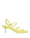 Mariæn Woman Thong Sandal Light Green Size 7.5 Soft Leather In Green