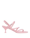 Mariæn Woman Thong Sandal Light Pink Size 8 Soft Leather