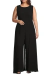 Marina 297444 Long Formal Plus Size Jumpsuit In Black