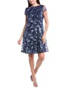 Marina A-line Dress In Blue