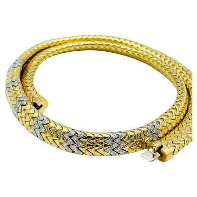 Pre-owned Marina B . 18k Diamond Gold Necklace In Multi
