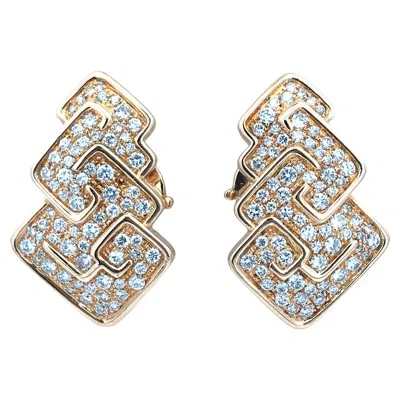 Pre-owned Marina B , 18k Gold Diamond Earrings In Multi