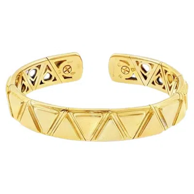 Pre-owned Marina B 18k Gold . Triangoli Bracelet In Multi