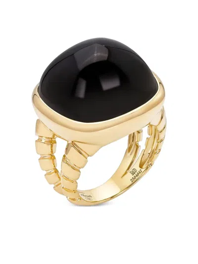 Marina B 18k Yellow Gold Tigella Black Spinel Ring