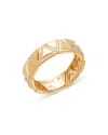 Marina B 18k Yellow Gold Triangolini Triangle Textured Band In Gold