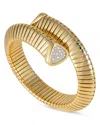 Marina B 18k Yellow Gold Trisola Diamond Bangle Bracelet In Gold