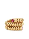 Marina B 18k Yellow Gold Trisola Spiral Ruby Ring In Gold