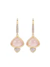 Marina B 18k Yellow Gold Trisolina Quartz And Diamond Earrings In Multi