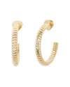 Marina B 18k Yellow Gold Trisolina Segmented Large Hoop Earrings In Gold
