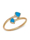 Marina B 18k Yellow Gold Turquoise Trisolina Bracelet In Gold