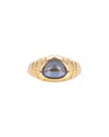 Marina B Blue Topaz Cabochon Ring In 18k Yellow Gold In Gold