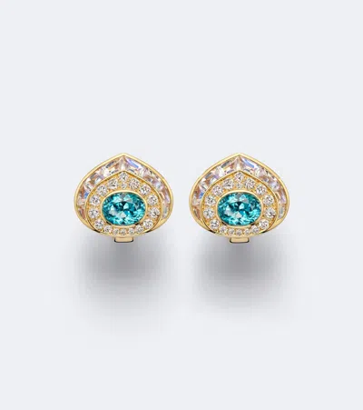 Marina B Claudia 18kt Gold Earrings With Gemstones
