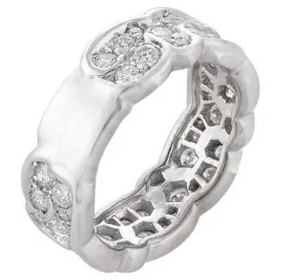 Pre-owned Marina B Contemporary 1.10 Carat Diamond 18k White Gold Ring