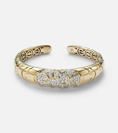 Marina B Onda 18kt Gold Bangle With Diamonds
