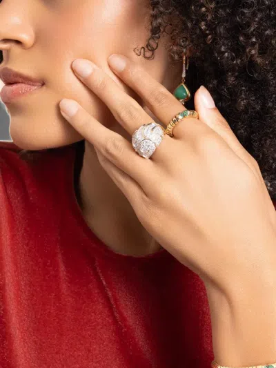 Marina B Onda Bombé Diamond Ring In Gold