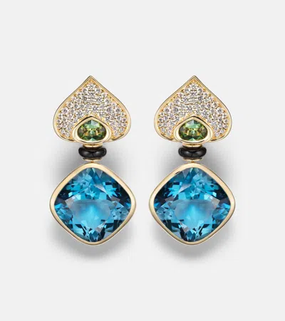 Marina B Pauline 18kt Gold Earrings With Gemstones
