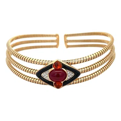Pre-owned Marina B Rubellite Choker Necklace In Multi