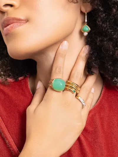Marina B Tigella Chrysoprase Ring In Blue