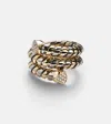 Marina B Trisola 18kt Gold And Titanium Ring With Diamonds