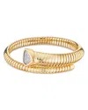 Marina B Trisola Diamond Trompette Bangle Bracelet In 18k Yellow Gold In Gold