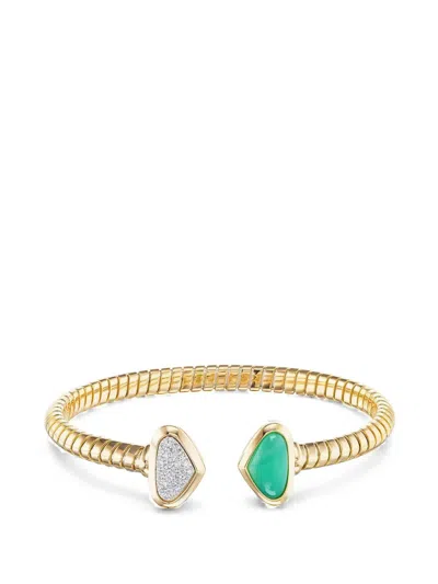 Marina B Trisolina Chrysoprase And Diamond Bracelet In Multi