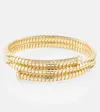 Marina B Trisolina Triple 18kt Gold Bangle With Diamonds In Gold