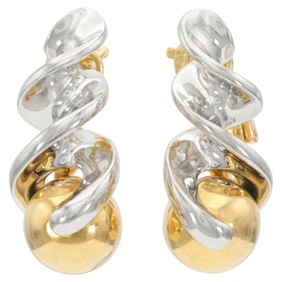 Pre-owned Marina B Two-toned Fusulli Earrings In Multi