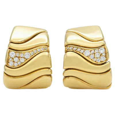 Pre-owned Marina B Vintage 1980s  Karen Earrings With Diamonds In Multi