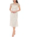 Marina Beaded Midi Dress In Neutral