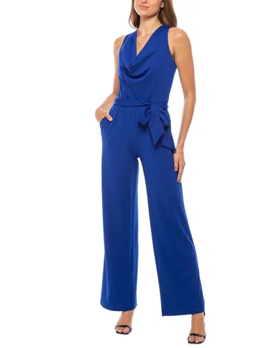 Marina Belted Jumpsuit In Blue