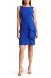Marina Cascade Short Dress In Roy