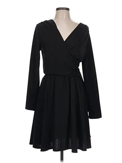 Pre-owned Marina Casual Dress In Black