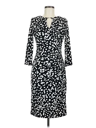 Pre-owned Marina Casual Dress In Black