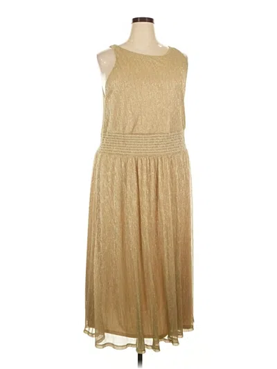 Pre-owned Marina Casual Dress In Gold