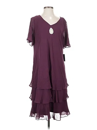 Pre-owned Marina Casual Dress In Purple