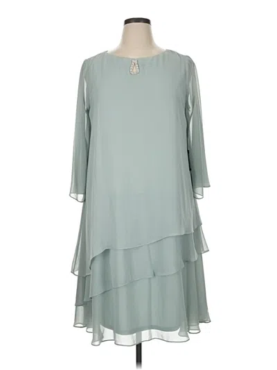 Pre-owned Marina Casual Dress In Teal