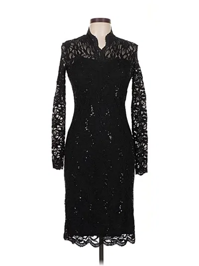 Pre-owned Marina Cocktail Dress In Black