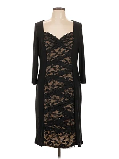 Pre-owned Marina Cocktail Dress In Black