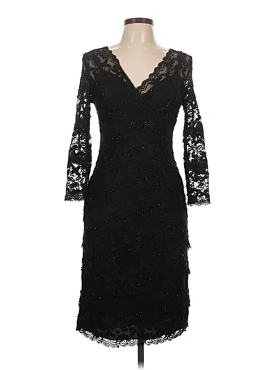 Pre-owned Marina Cocktail Dress In Black