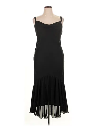 Pre-owned Marina Cocktail Dress In Black