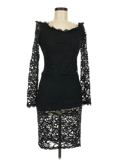 Pre-owned Marina Cocktail Dress In Black