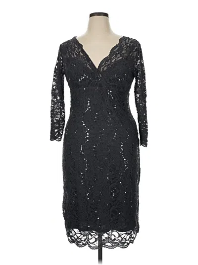 Pre-owned Marina Cocktail Dress In Black