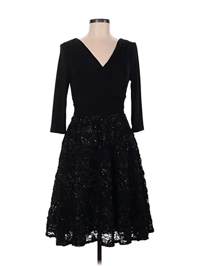 Pre-owned Marina Cocktail Dress In Black