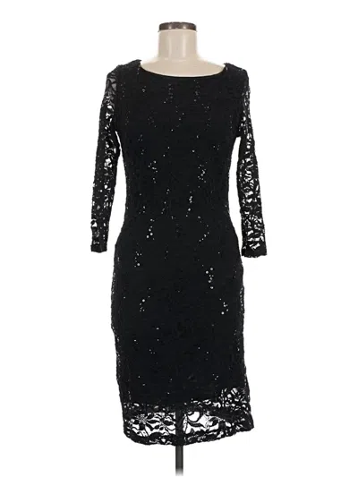 Pre-owned Marina Cocktail Dress In Black