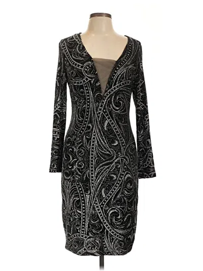 Pre-owned Marina Cocktail Dress In Black